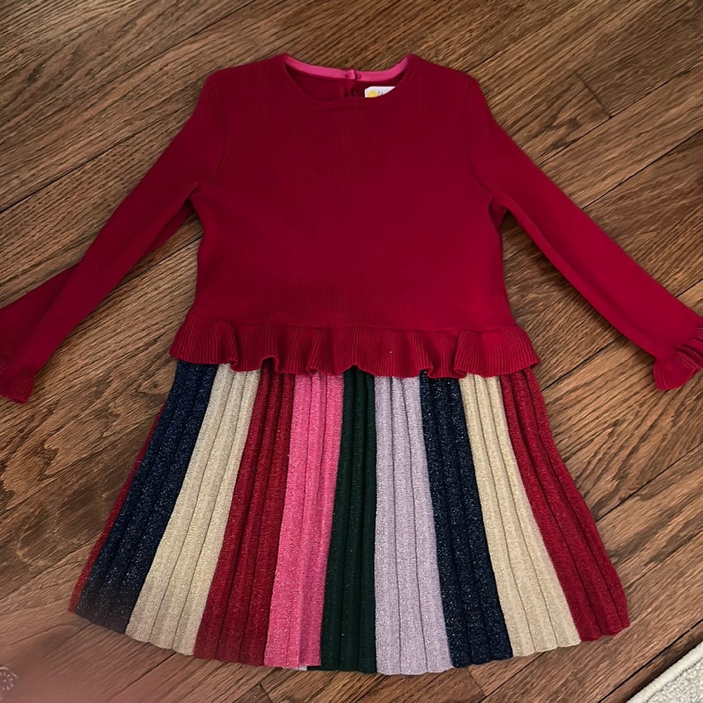 Mini boden rainbow sweater dress 🌈